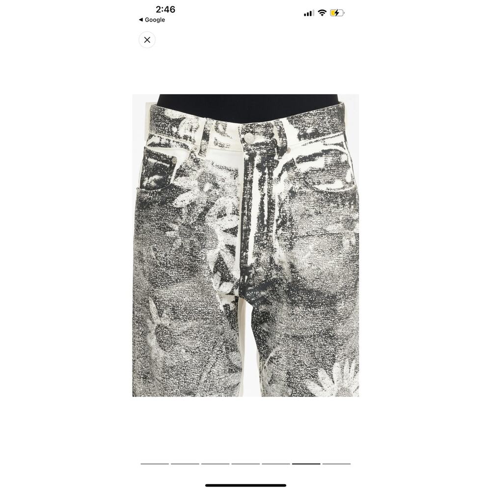 MM6 Maison Margiela Graphic Print Tapered Leg Trousers NWT Size: 26 - Picture 6 of 9